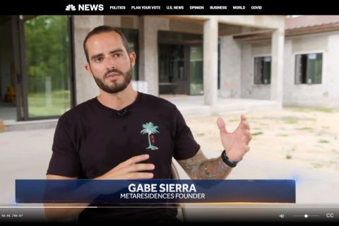 Developer Gabe Sierra talking about his MetaReal house on NBC Nightly News