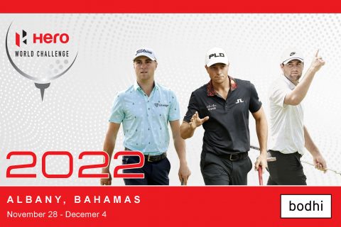 Bodhi sponsors Hero World Challenge 2022 golf tournament, Albany, Bahamas